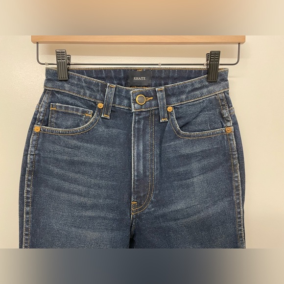 NWT KHAITE Vanessa High Rise Straight Jean - indigo - size 24 - Picture 4 of 10